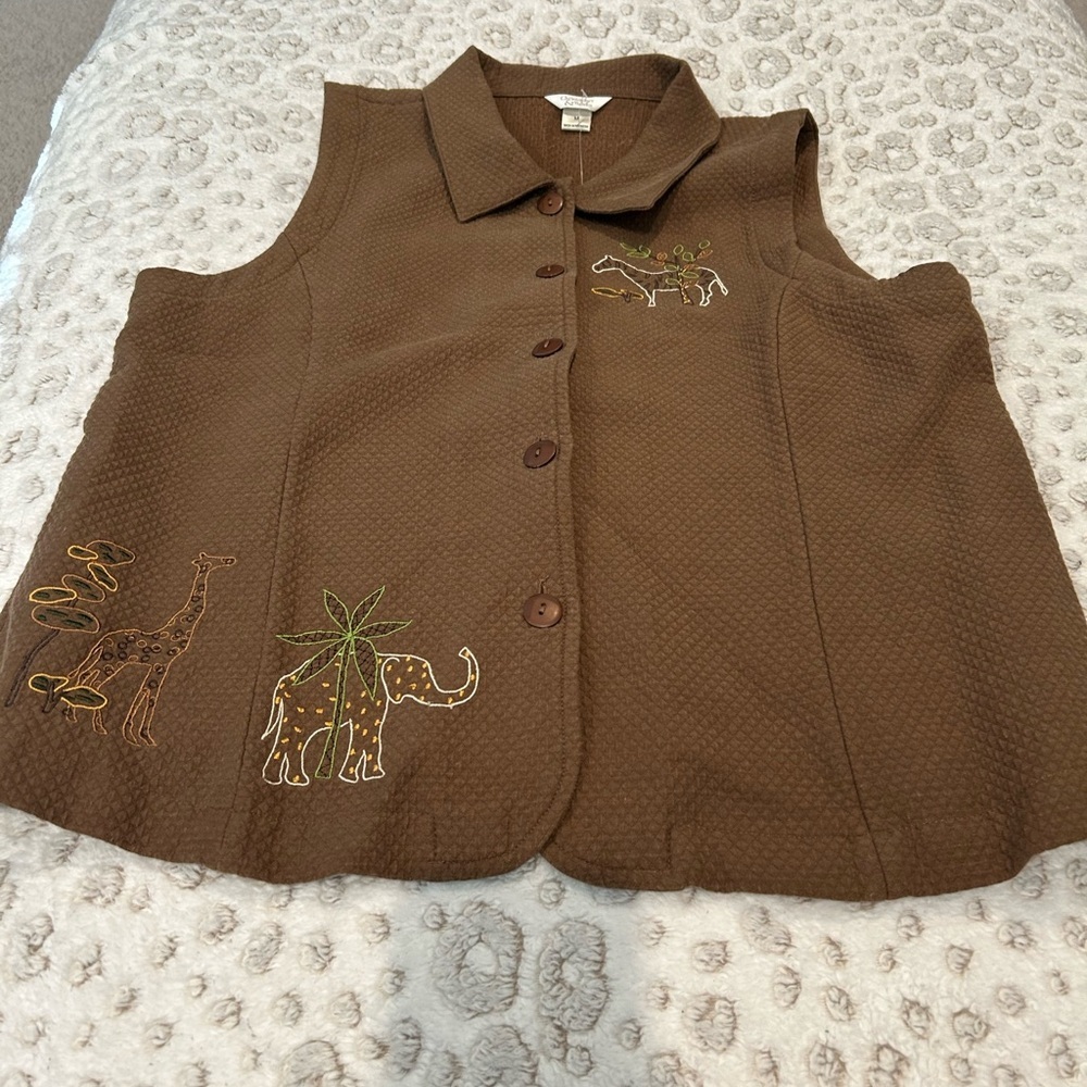 Nwt Christopher Banks Safari Vest Size Medium